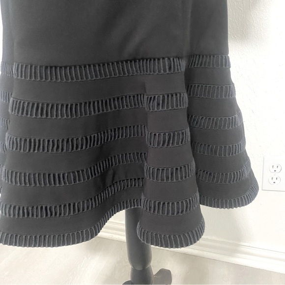 FINDERS Women’s Eyelet Fit and Flare Black Dress Size X-Large Unique Heavyweight - Picture 7 of 15